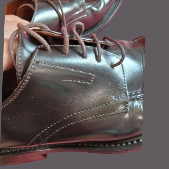 Banana Republic Italian Leather Dress Shoes Oxford blk Size 11 - Picture 11 of 15